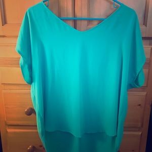 Blue Chiffon Shirt